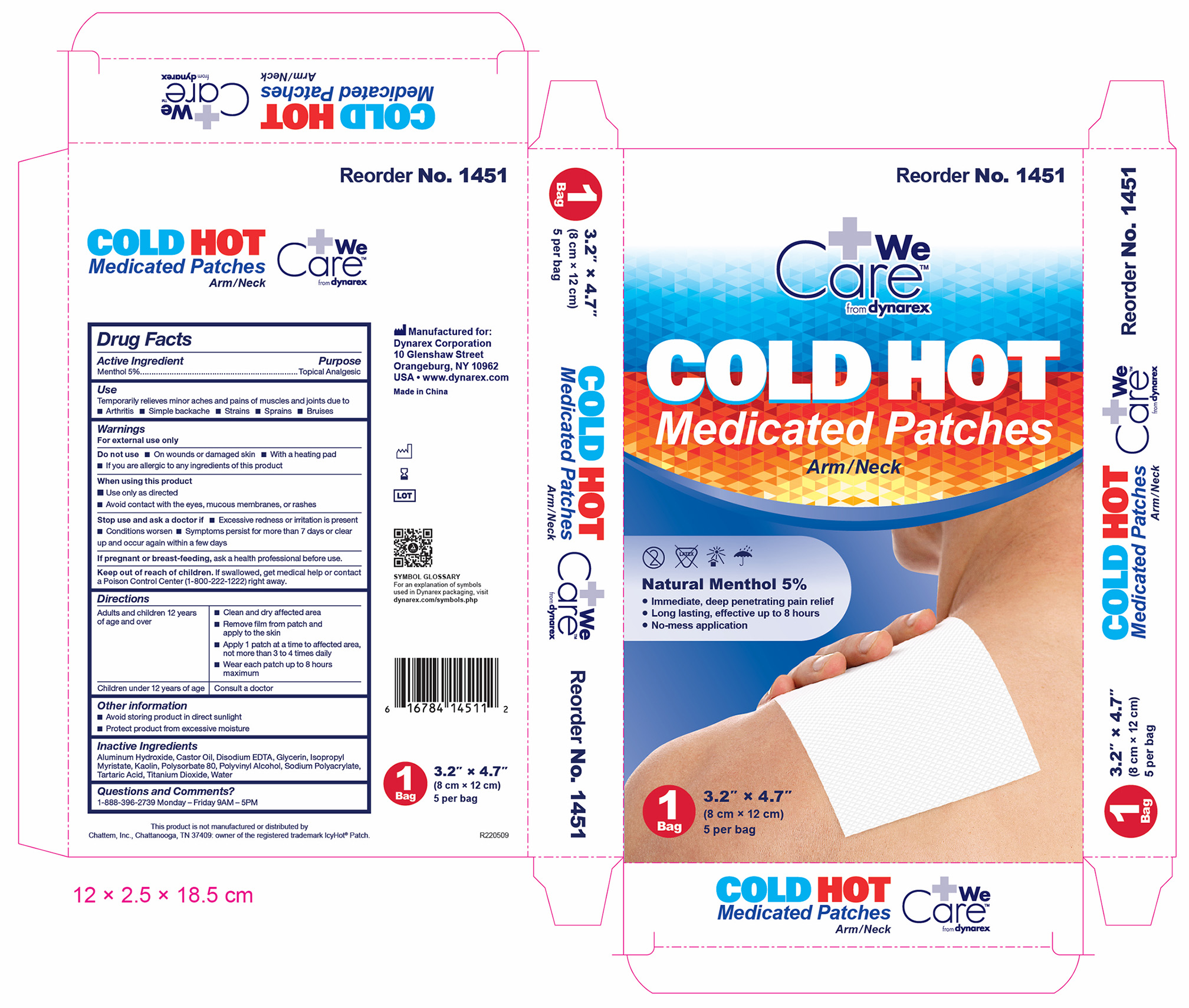 NDC 67777201 Hot/cold Medicated Patch Images Packaging, Labeling